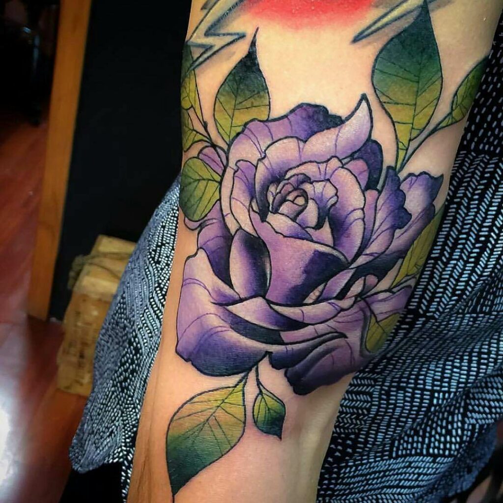20+ Rose Hand Tattoo Ideas You Have To See To Believe! 24 Purple Rose Hand Tattoos