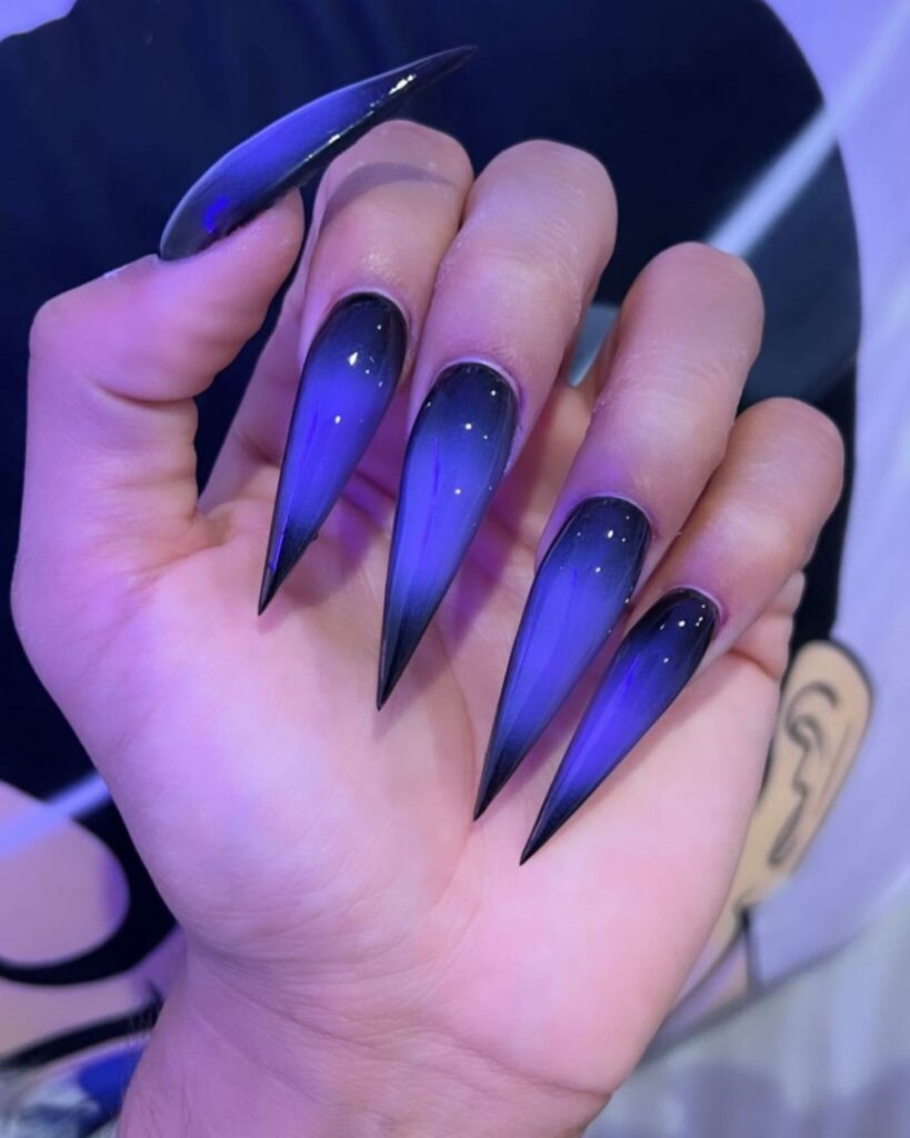 Mesmerizing Galaxy Nail Designs to Try in 2024 π 10 Purple and Black Galaxy Nails