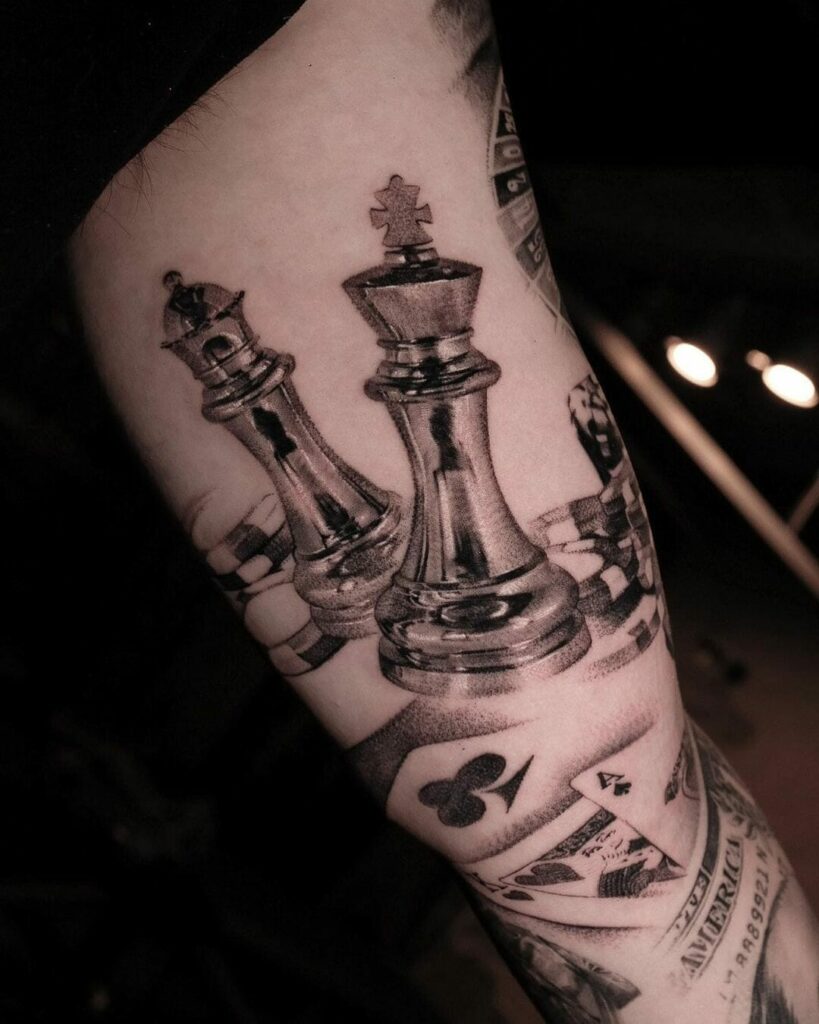 12+ Queen Chess Piece Tattoo Ideas To Inspire You! 10 Queen Chess Piece Tattoo