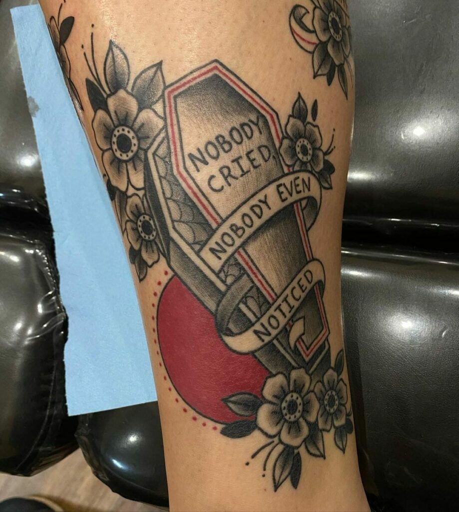 11+ Coffin Tattoo Ideas You'll Have To See To Believe! 13 Quotes Coffin Tattoo