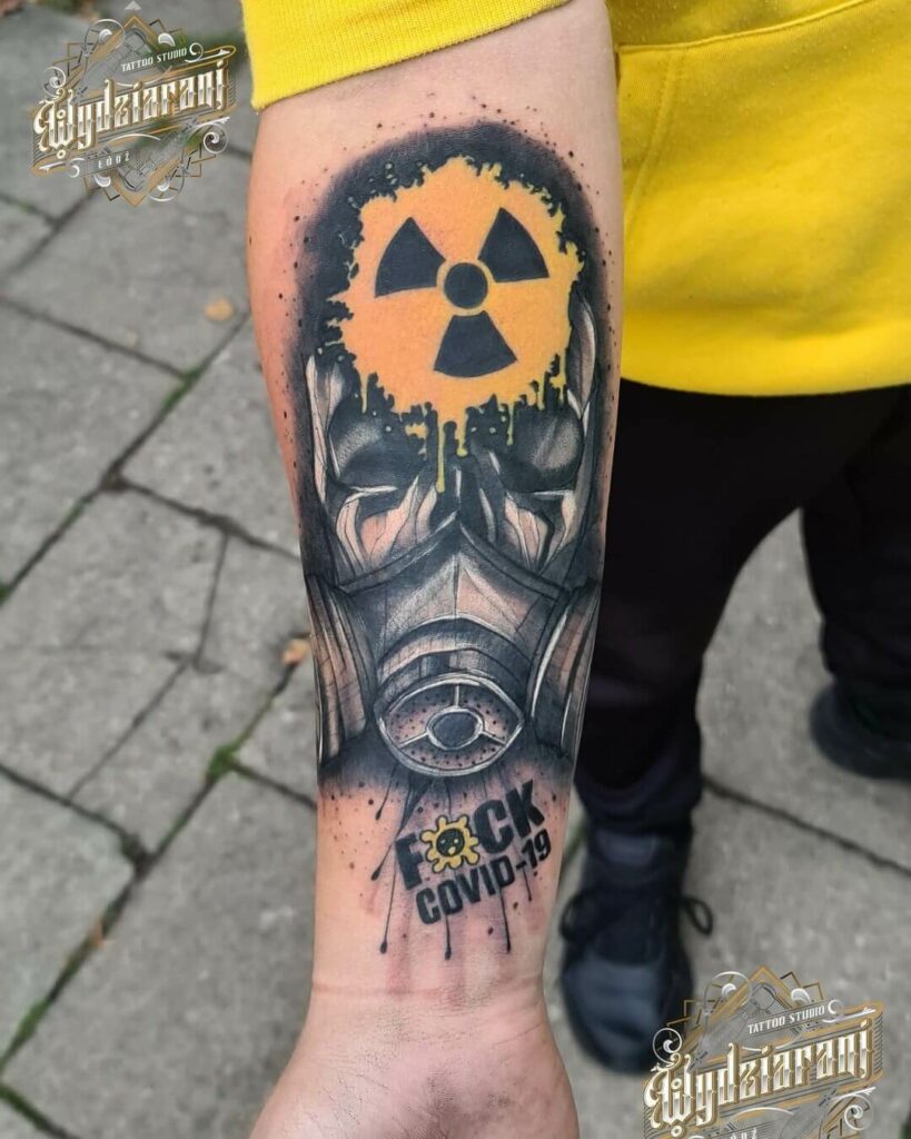 11+ Colorful Half Sleeve Tattoo Ideas That Will Blow Your Mind! 14 Radioactive Style Full Sleeve Tattoo Design