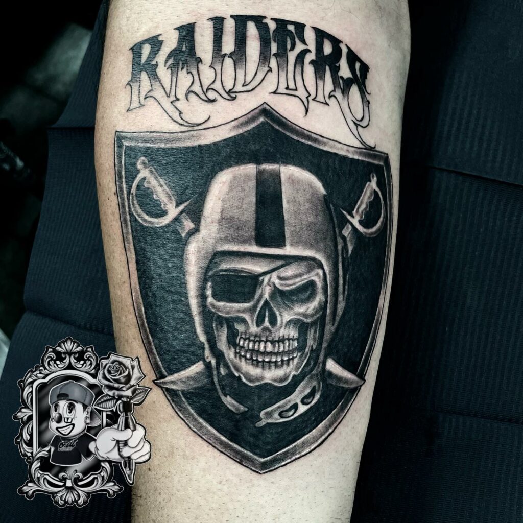 11+ Raiders Tattoo Ideas That Will Blow Your Mind! 19 Raiders Crosby Skull Tattoos
