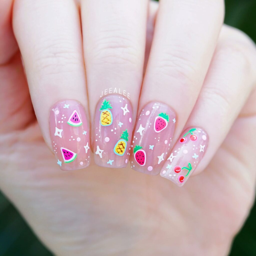 25 Latest Square Nail Designs To Try In 2024! 29 Rainbow Confetti