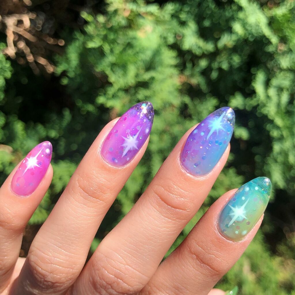 Get Playful with 40 Jelly Nail Designs for 2024 27 Rainbow Connection jell nails