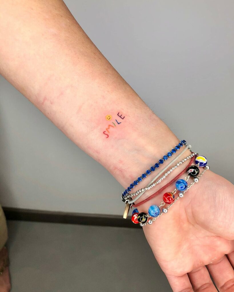 10+ Tattoo Lettering Ideas That Will Blow Your Mind 18 Rainbow Tattoo