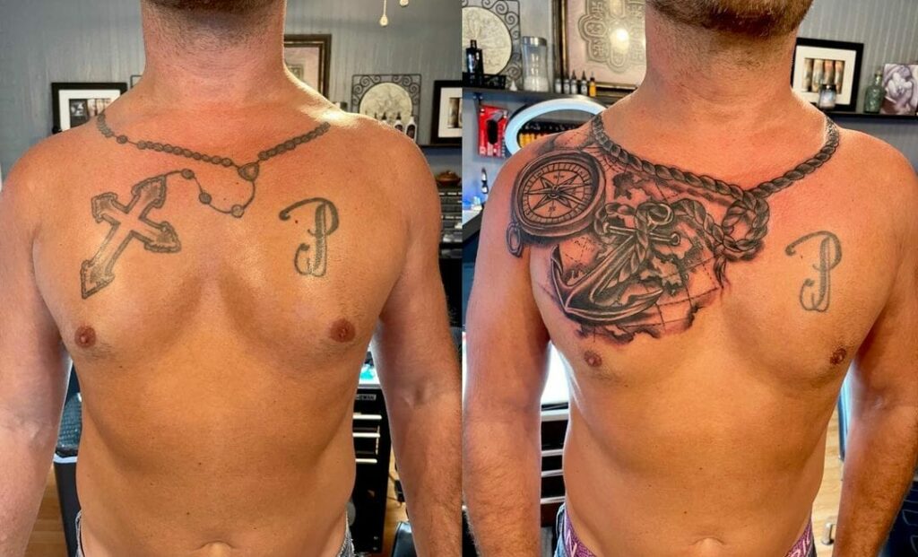 10+ Anchor Chest Tattoo Ideas That Will Blow Your Mind! 14 Realistic Anchor Tattoo Chest With Rope