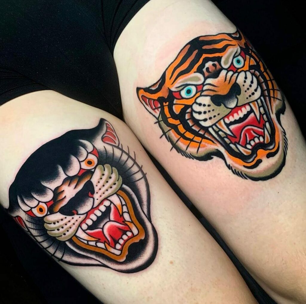 12+ Realistic Black Panther Tattoo Ideas To Inspire You! 19 Realistic Black Panther and Tiger Tattoo