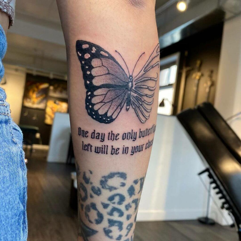 12+ Butterfly Skeleton Tattoo Ideas To Inspire You! 15 Realistic Butterfly Tattoo Illustrations