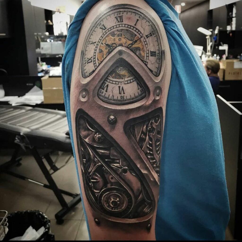 11+ Clockwork Tattoo Ideas You'll Have To See To Believe! 12 Realistic Clockwork And Gears Tattoo