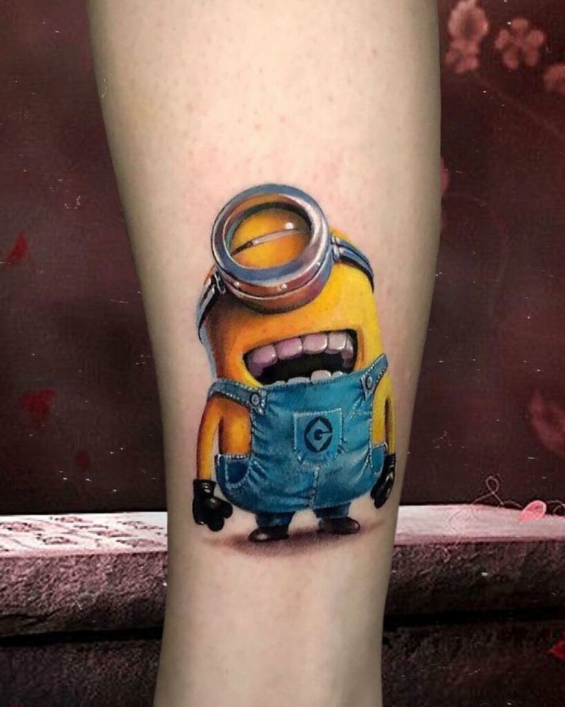 12+ Minion Tattoo Ideas To Inspire You! 16 Realistic Laughing Minion Tattoos