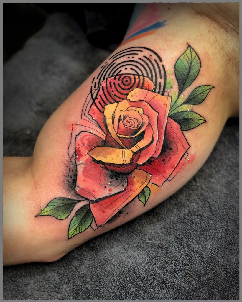 11+ Watercolor Tattoo Rose Ideas That Will Blow Your Mind! 12 Realistic Rose Watercolour Tattoo