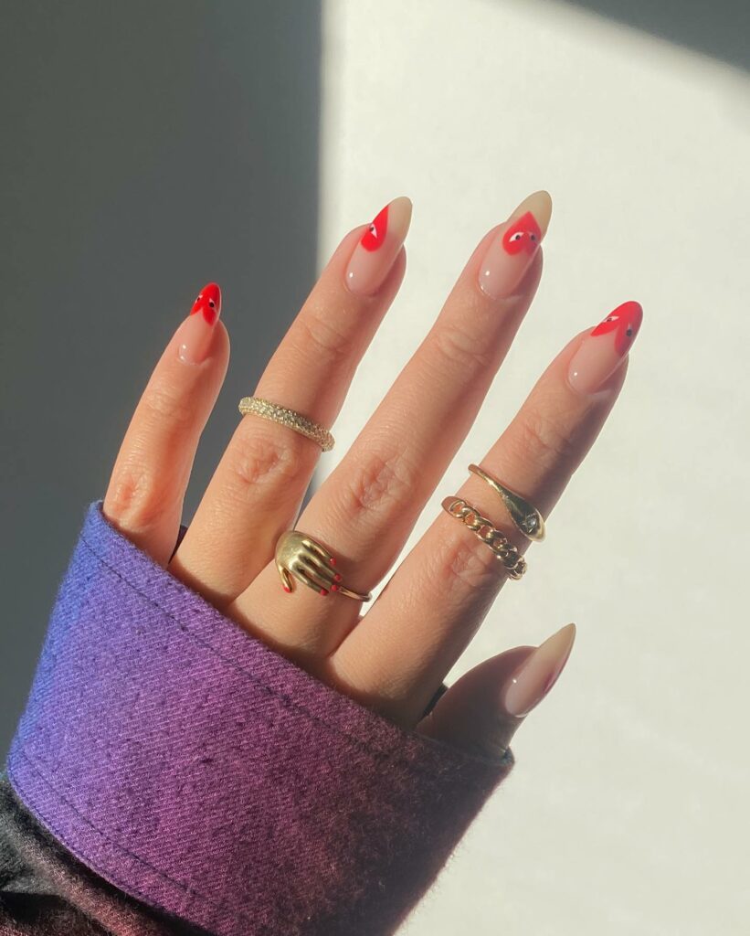 37 Latest Red And Pink Nail Design Ideas To Try In 2024! 37 Heart Red and Pink Nails for a Loving Statement