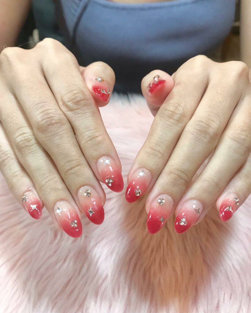 37 Latest Red And Pink Nail Design Ideas To Try In 2024! 26 Ombre Red and Pink Nails