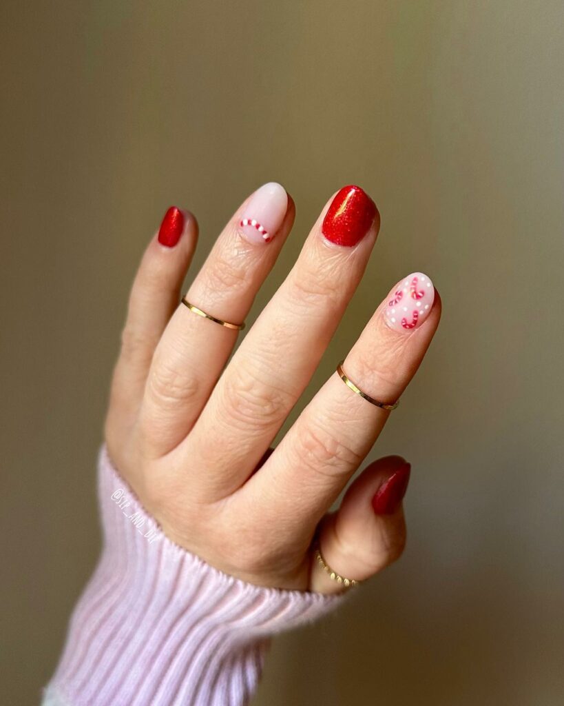 Discover the Hottest Designs of 2024: 30 Latest Dip Powder Nails 15 Red Christmas Dip Nails