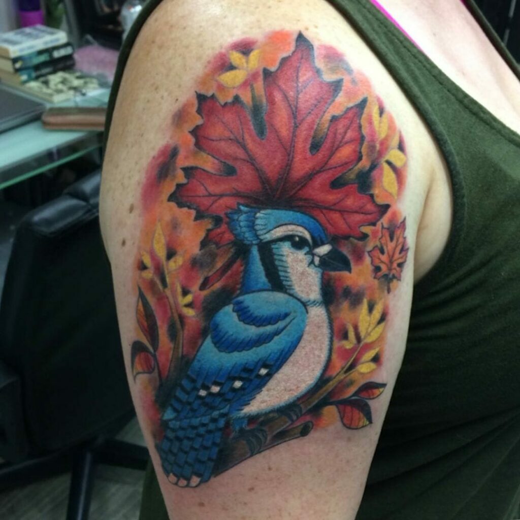 15+ Quarter Sleeve Tattoo Ideas You Have To See To Believe! 15 Red Macaw With Hibiscus Tattoos