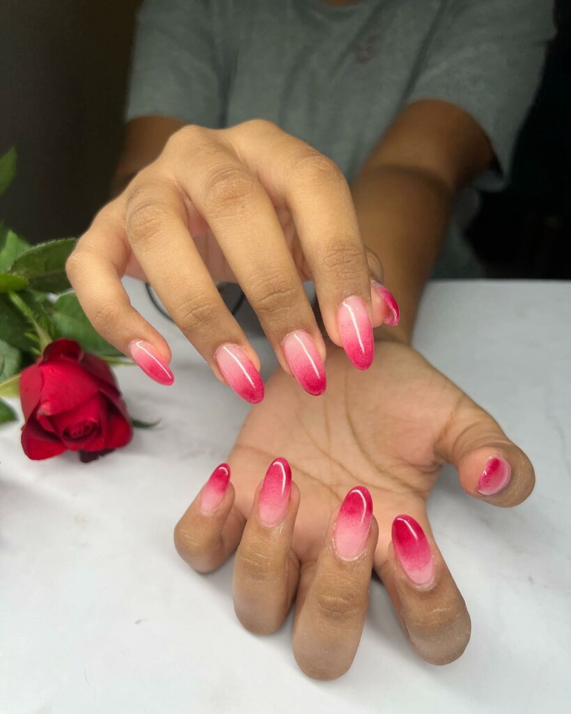 37 Latest Red And Pink Nail Design Ideas To Try In 2024! 20 Ombre Pink and Red Nails