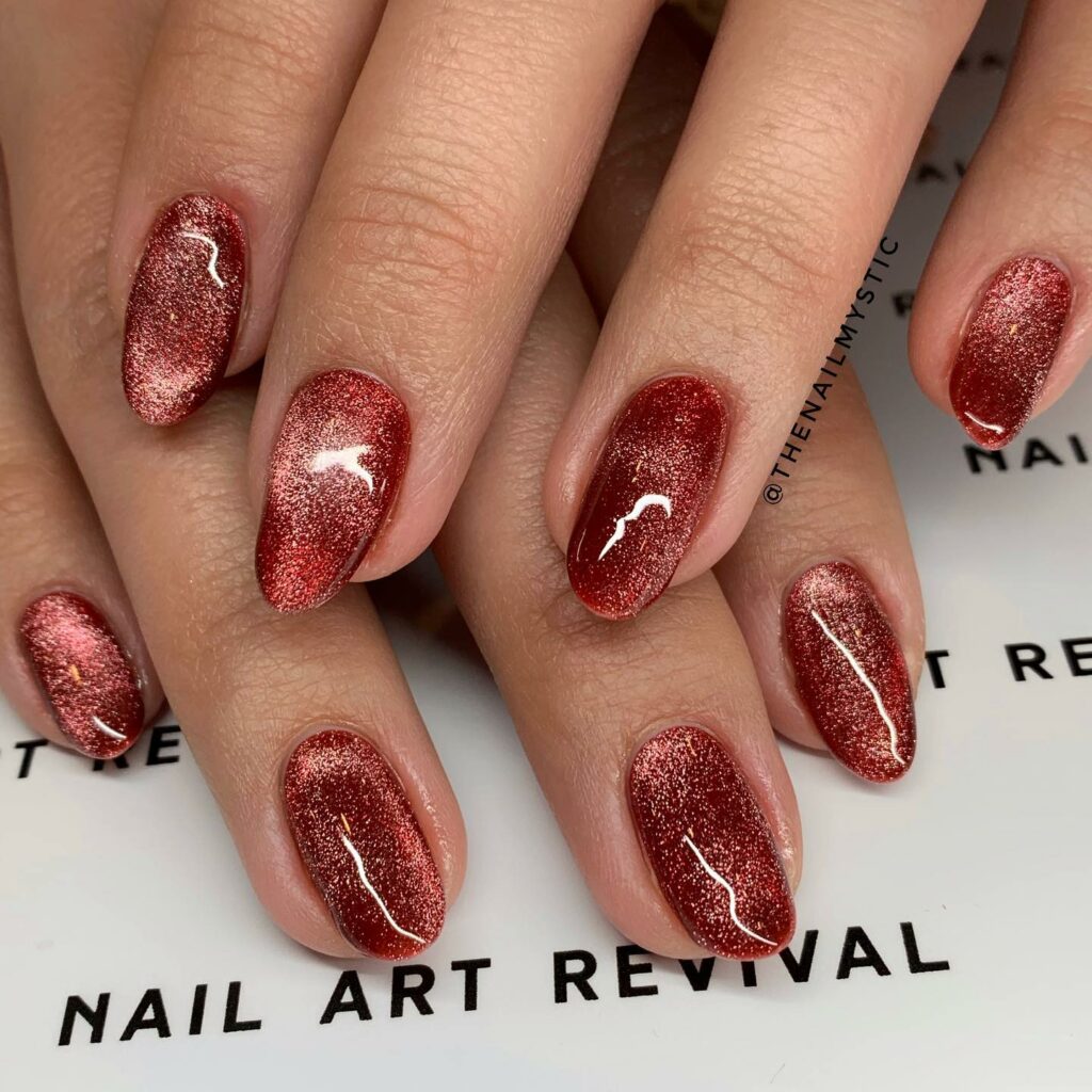 25 LATEST VELVET NAIL DESIGNS TO TRY IN JANUARY 2024! 29 Crimson Red Velvet Nails