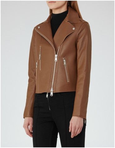 Reiss Brown Leather Jacket Reiss Brown Leather Jacket