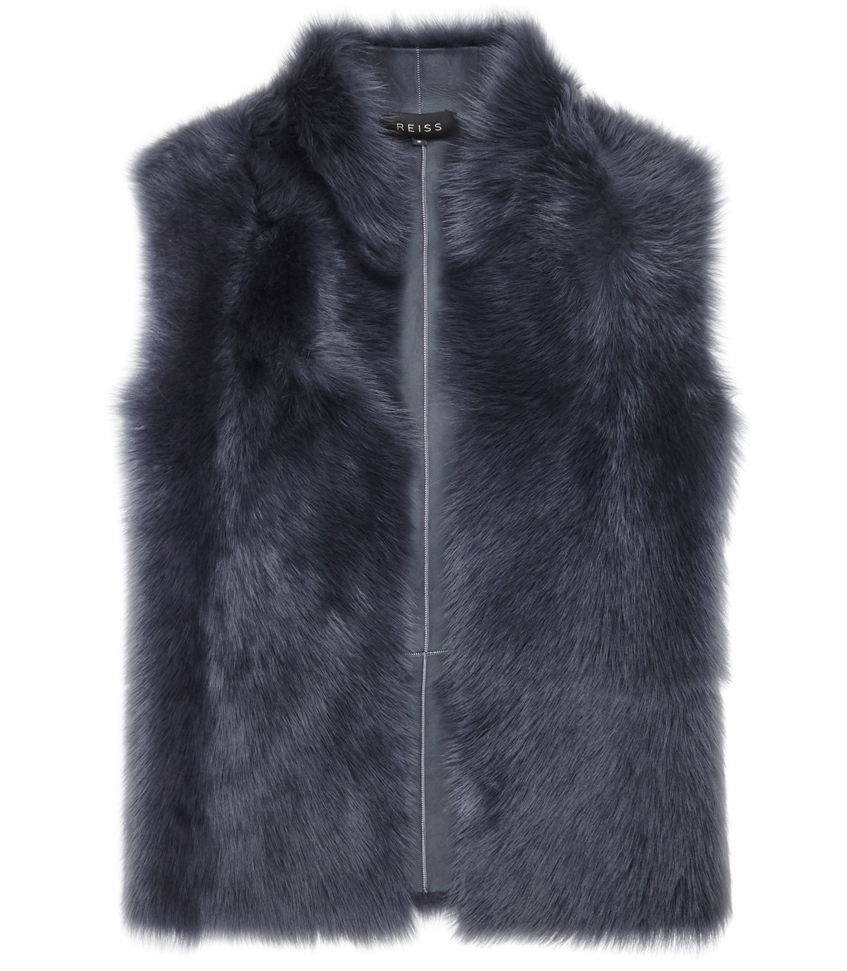 Reiss TESSA REVERSIBLE SHEARLING GILET PETROL – £1120 Reiss TESSA REVERSIBLE SHEARLING GILET PETROL