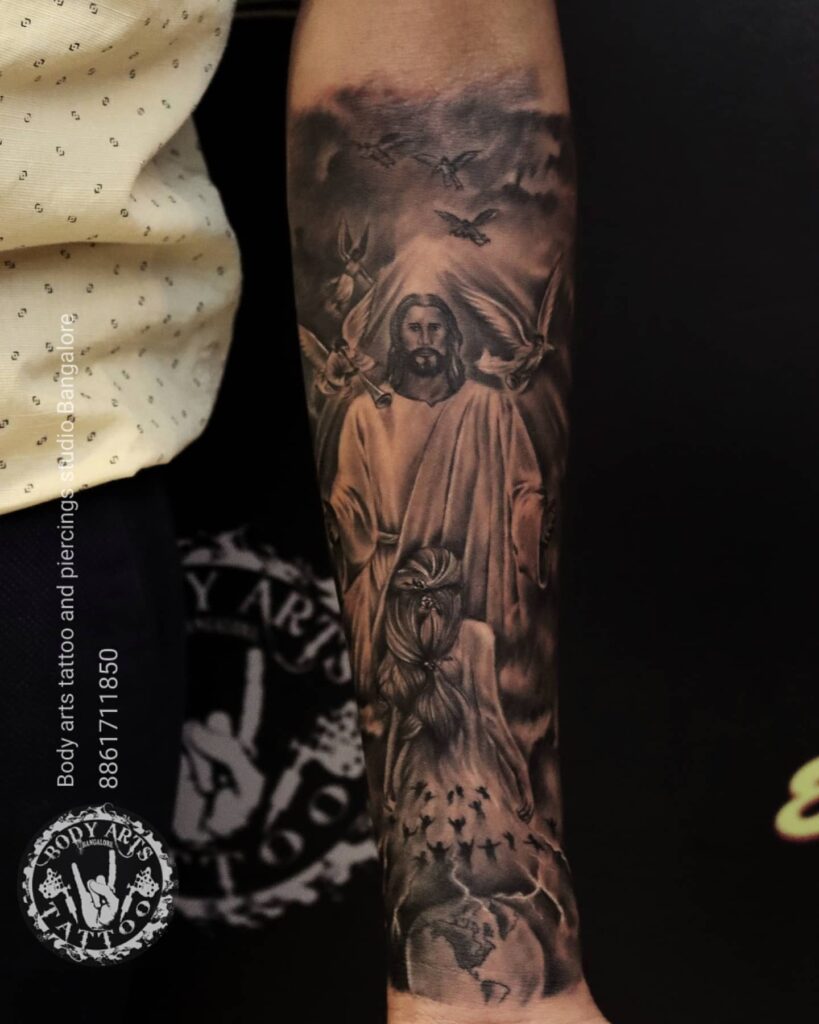 11+ Jesus Tattoo Forearm That Will Blow Your Mind! 15 Religious Jesus Tattoo Forearm