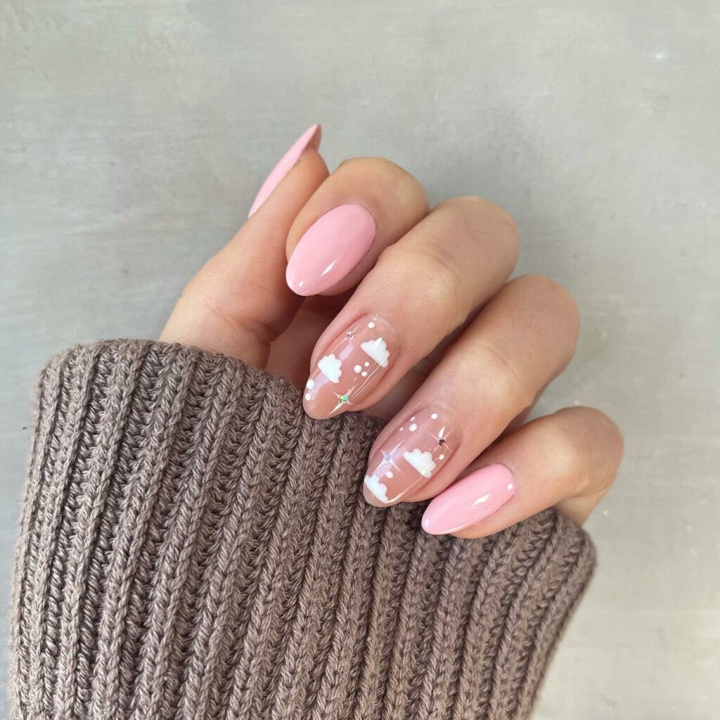Try in 2024: 39 Latest Short Almond Nail Designs 44 Retro Abstract