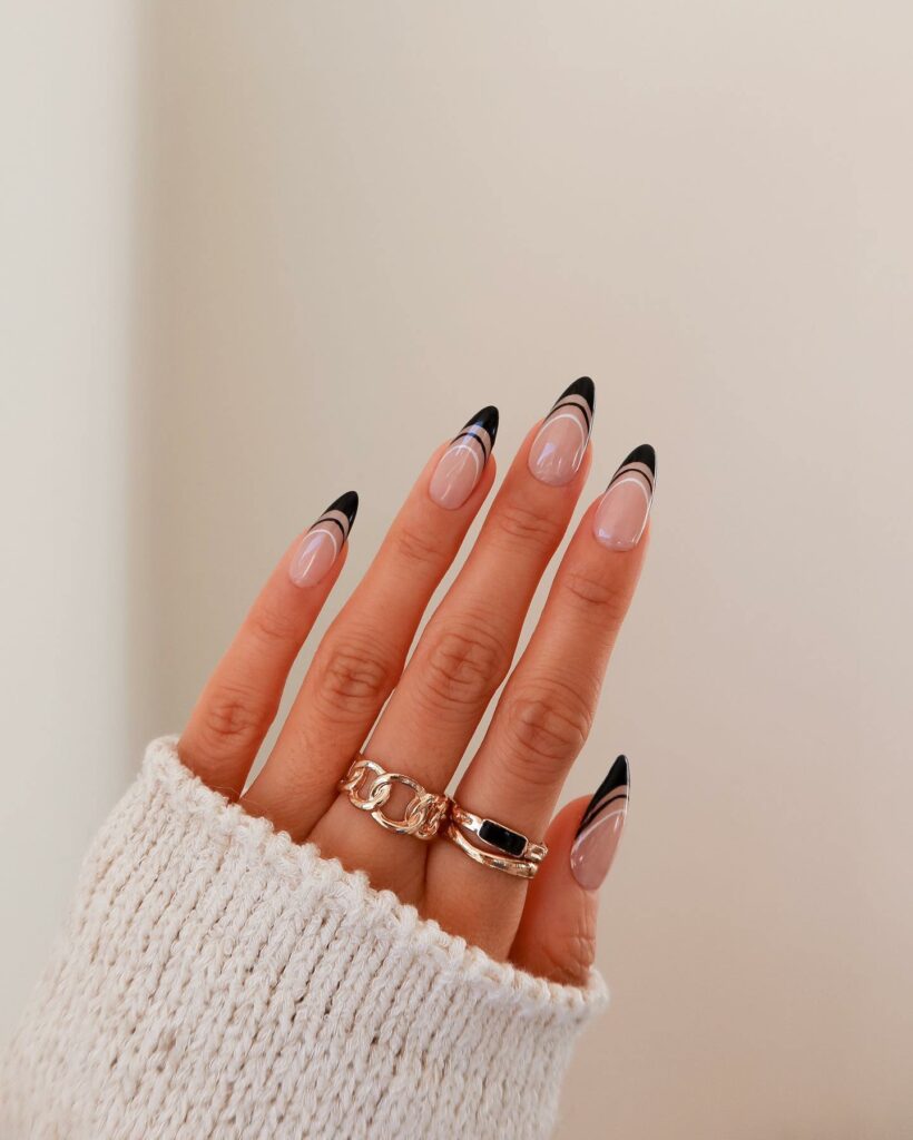 21 Trendy Black French Tip Manicure Ideas to Try in 2024 10 Revamping the Classic