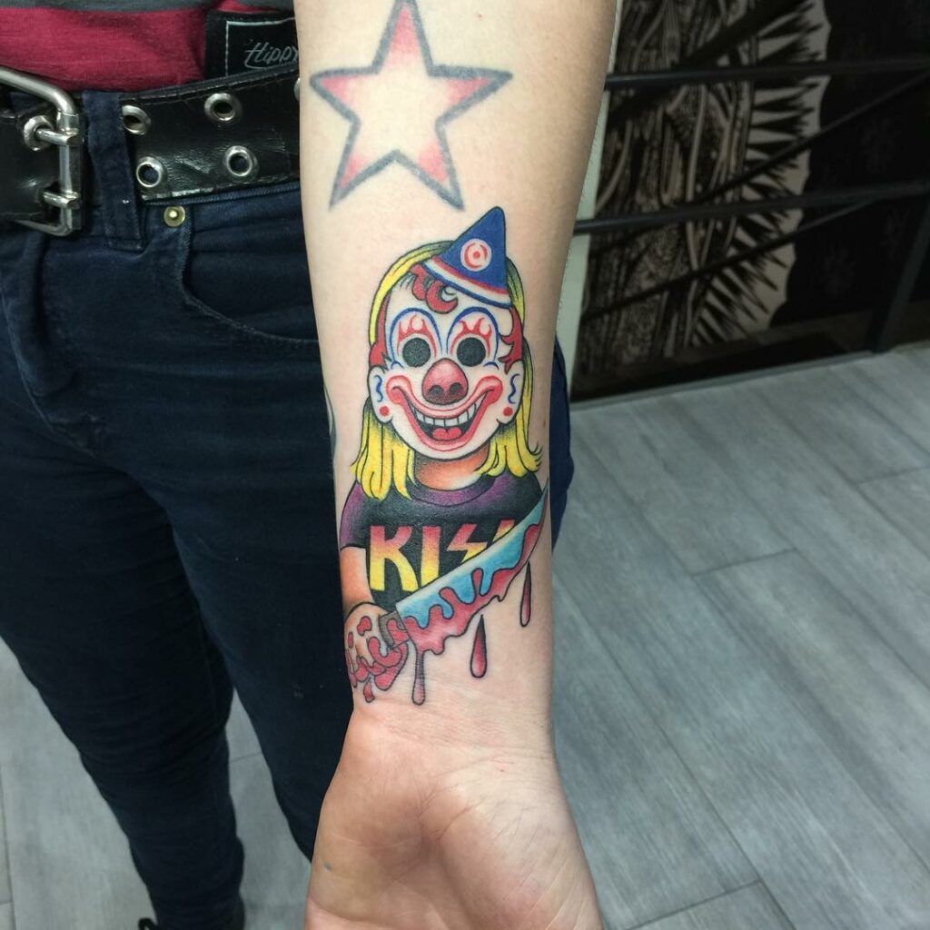 11+ Spooky Rob Zombie Tattoo Designs that can be your favorite this season! 11 Rob zombie Clown Tattoo