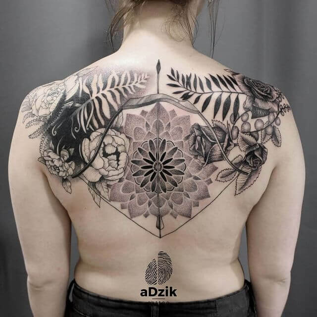 11 Latest Archer Tattoos To Inspire You In 2024! 15 Robust Full Back Archer Tattoos