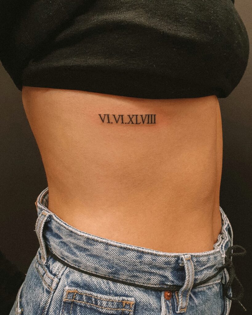 11+ Roman Numerals Chest Tattoo Ideas That Will Blow Your Mind! 10 Roman Numerals Chest Tattoo