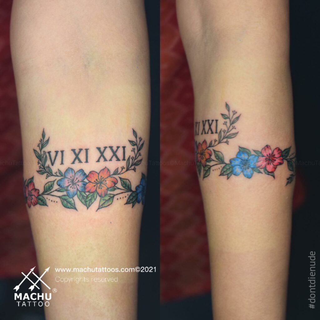 11+ Traditional Tattoo Lettering Ideas That Will Blow Your Mind! 18 Roman Numerals Tattoo