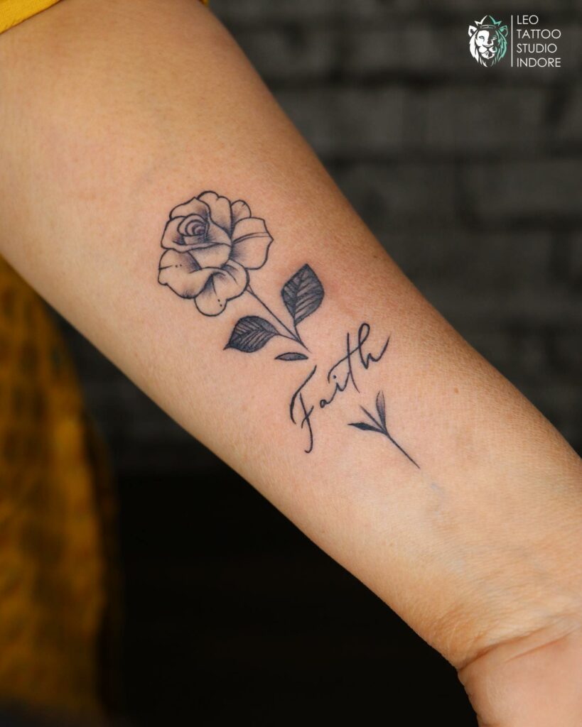 10+ Cross Faith Tattoo Ideas That Will Blow Your Mind! 13 Rose Faith Cross Tattoos