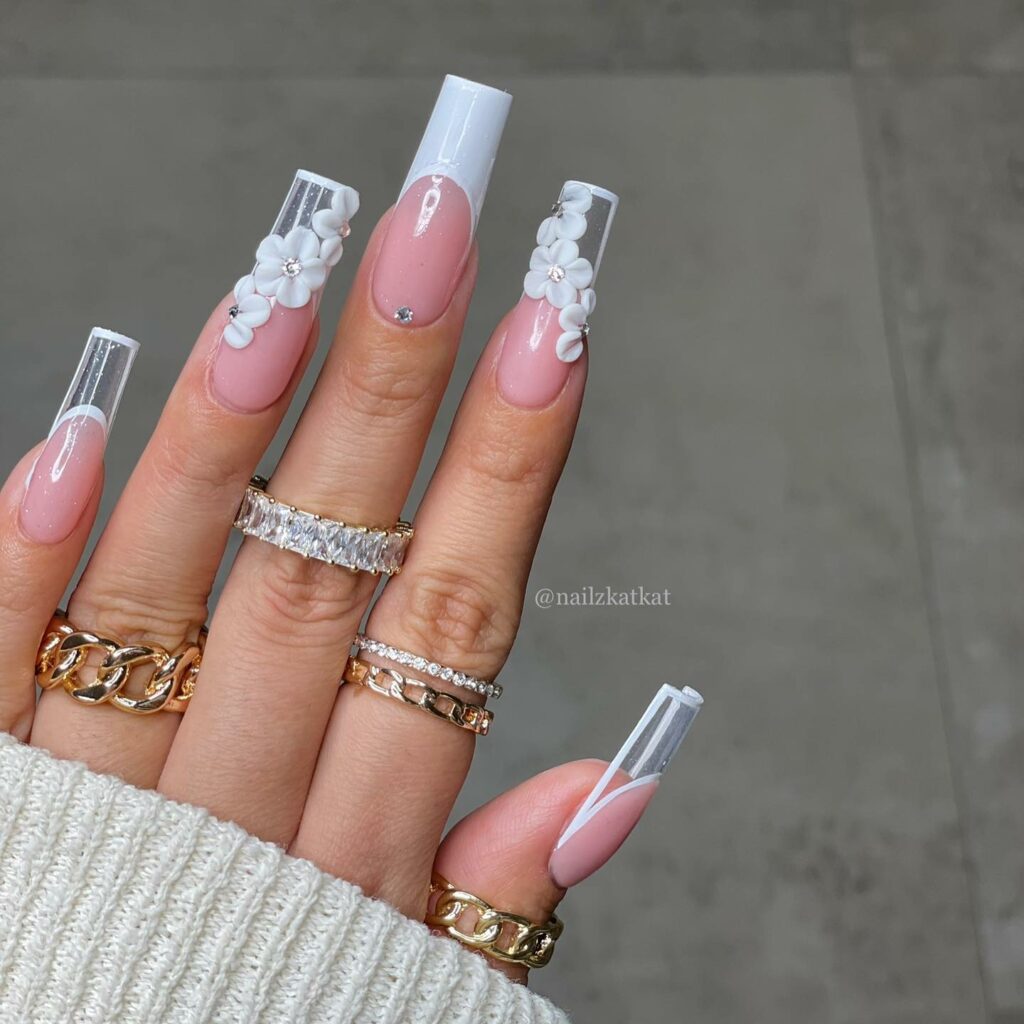 25 Latest Square Nail Designs To Try In 2024! 24 Rose Quartz ideas