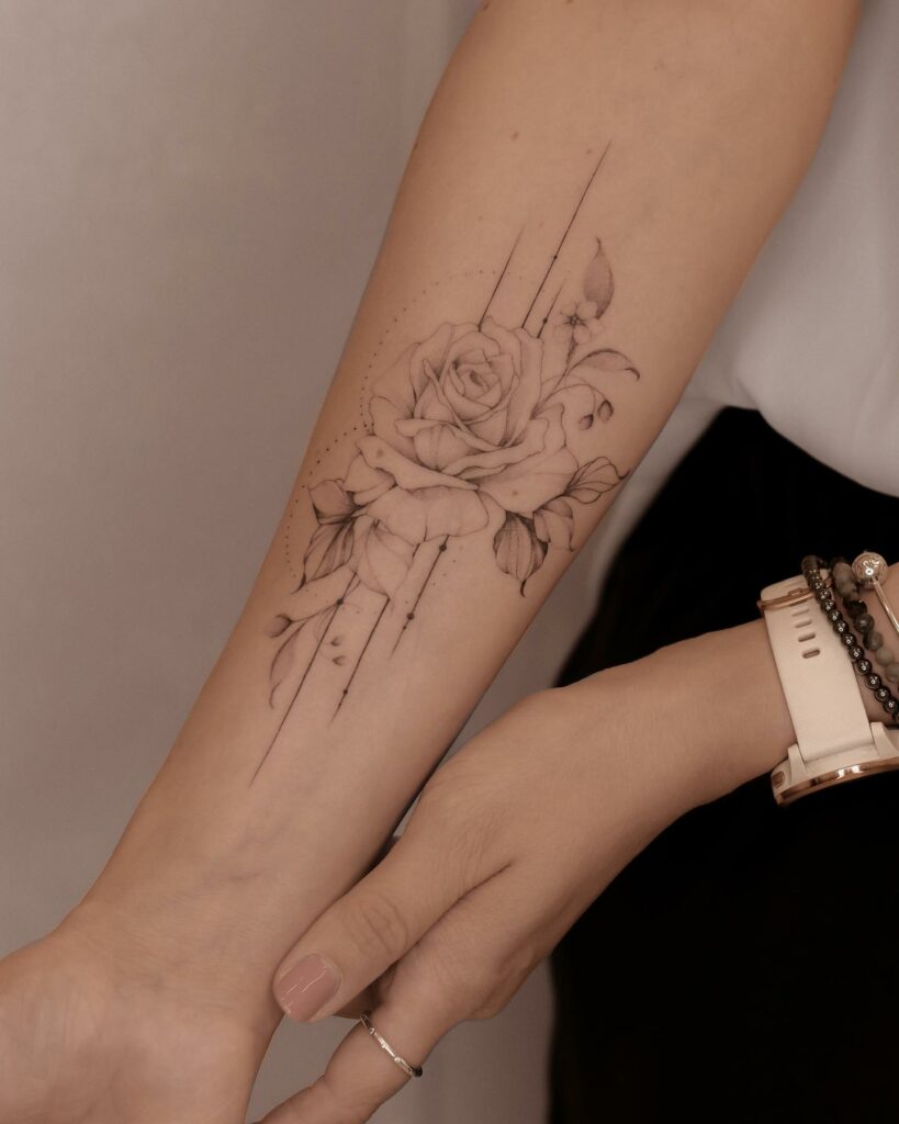 11+ Demi Lovato Tattoo That Will Blow Your Mind 19 Rose Tattoo on Arms