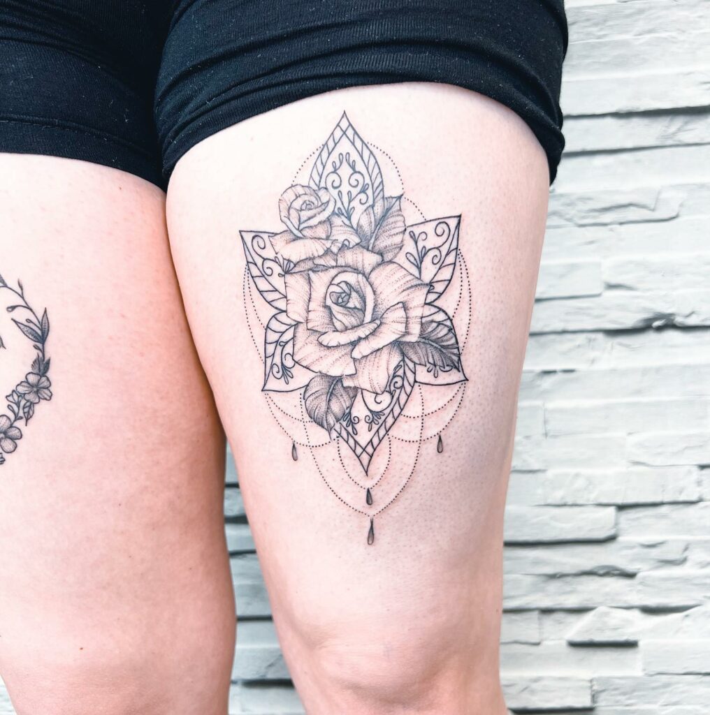 11+ Tattoo On Legs Ideas That Will Blow Your Mind! 18 Rose Tattoo on Legs for Female