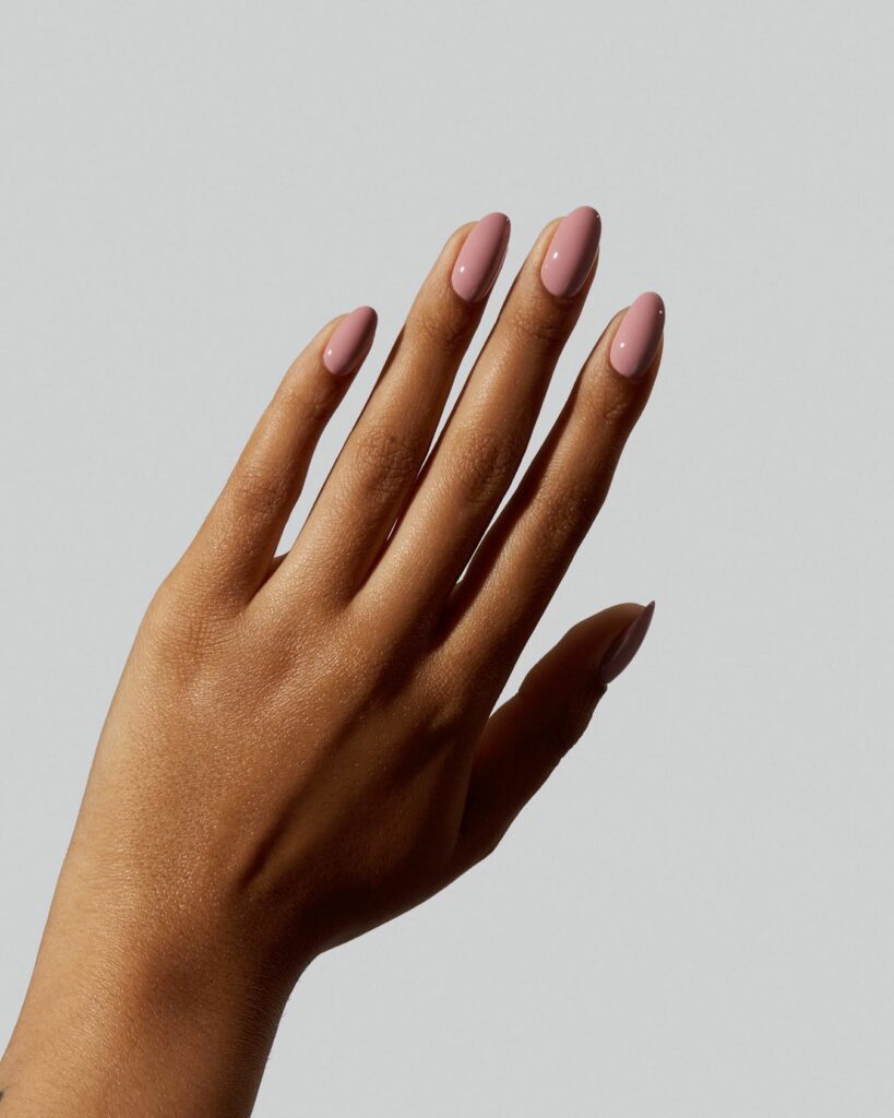 Glam Up with 20 Lip Gloss Nail Designs of 2024 18 Rose-Toned Lip Gloss Nails