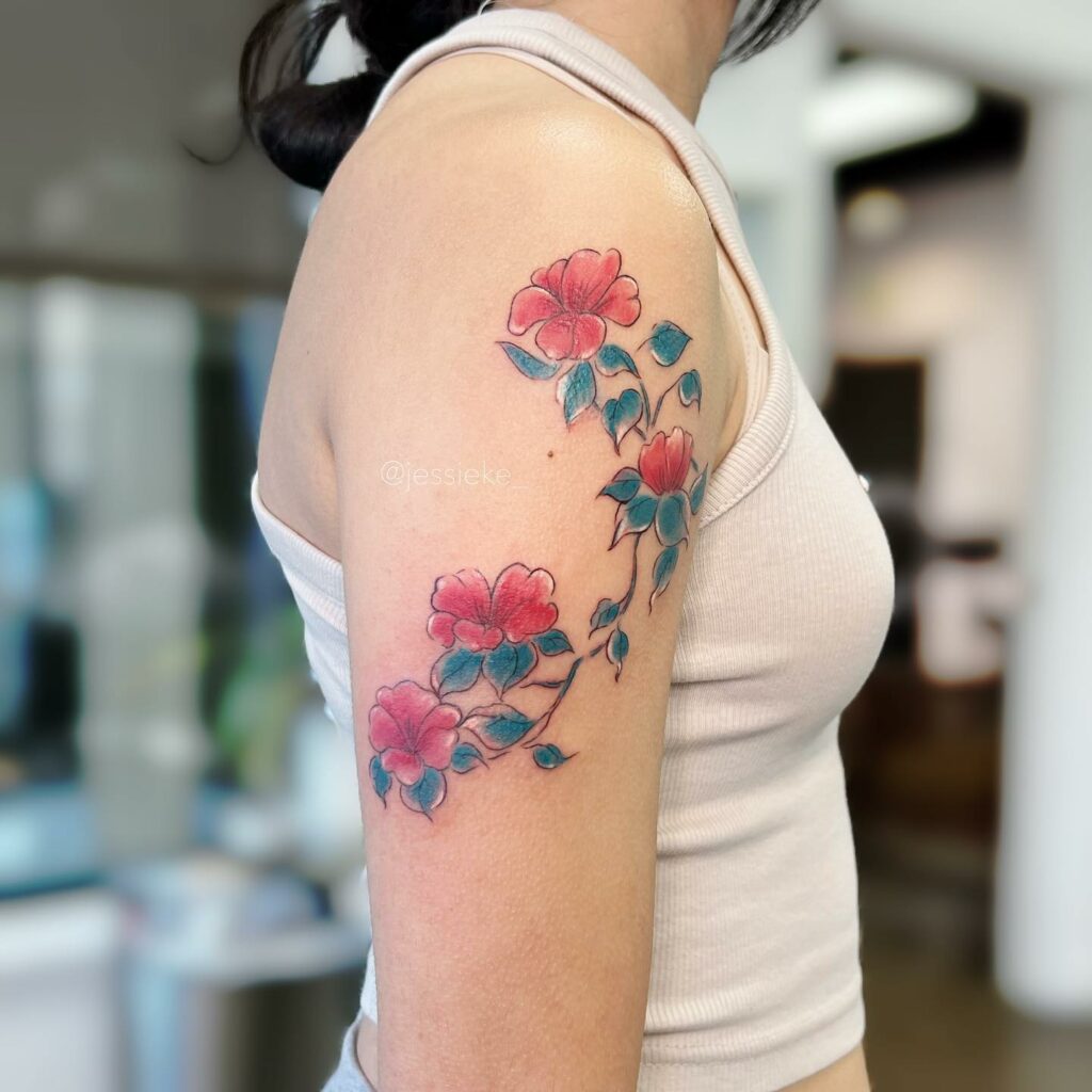 10+ Vine Flower Tattoo Ideas That Will Blow Your Mind! 19 Rosevine Tattoo