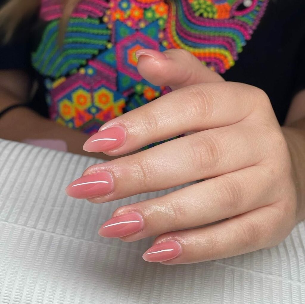 50 Latest Almond Shape Nail Ideas To Try In 2024! 57 Blush Almond Nails