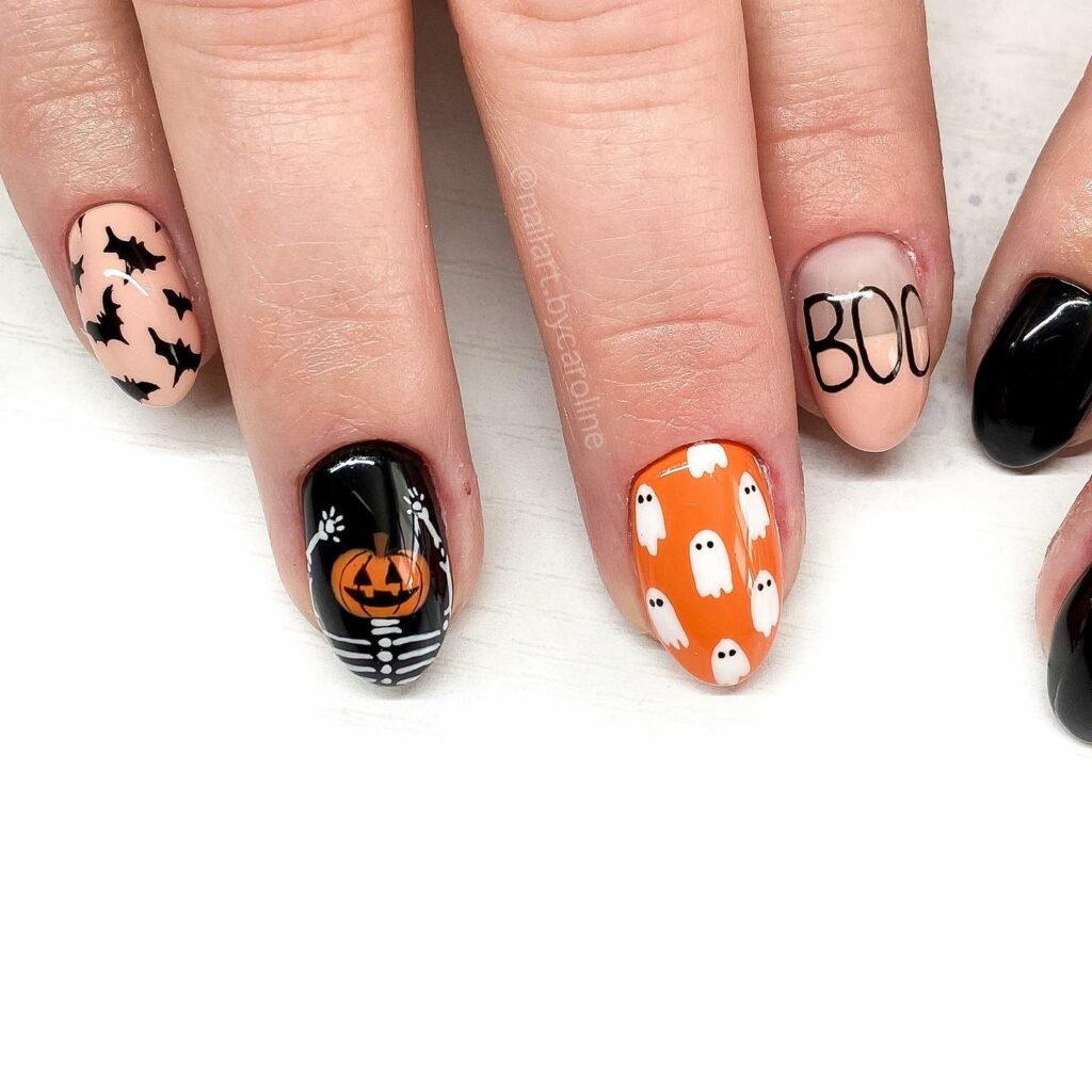26 Latest Pumpkin Nail Designs To Try This Halloween 34 Rustic Pumpkins