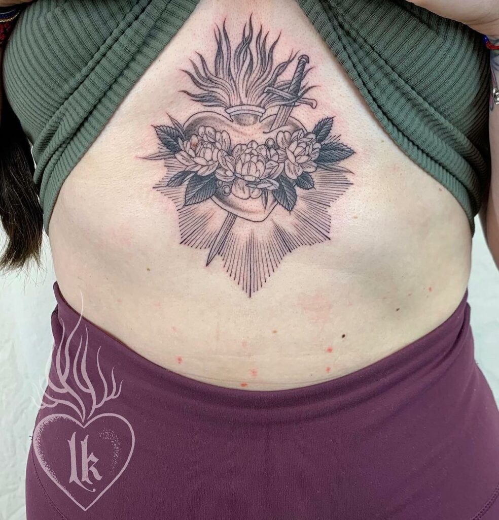 10+ Small Heart Tattoos Ideas That Will Blow Your Mind! 12 Sacred Heart Tattoo Ideas