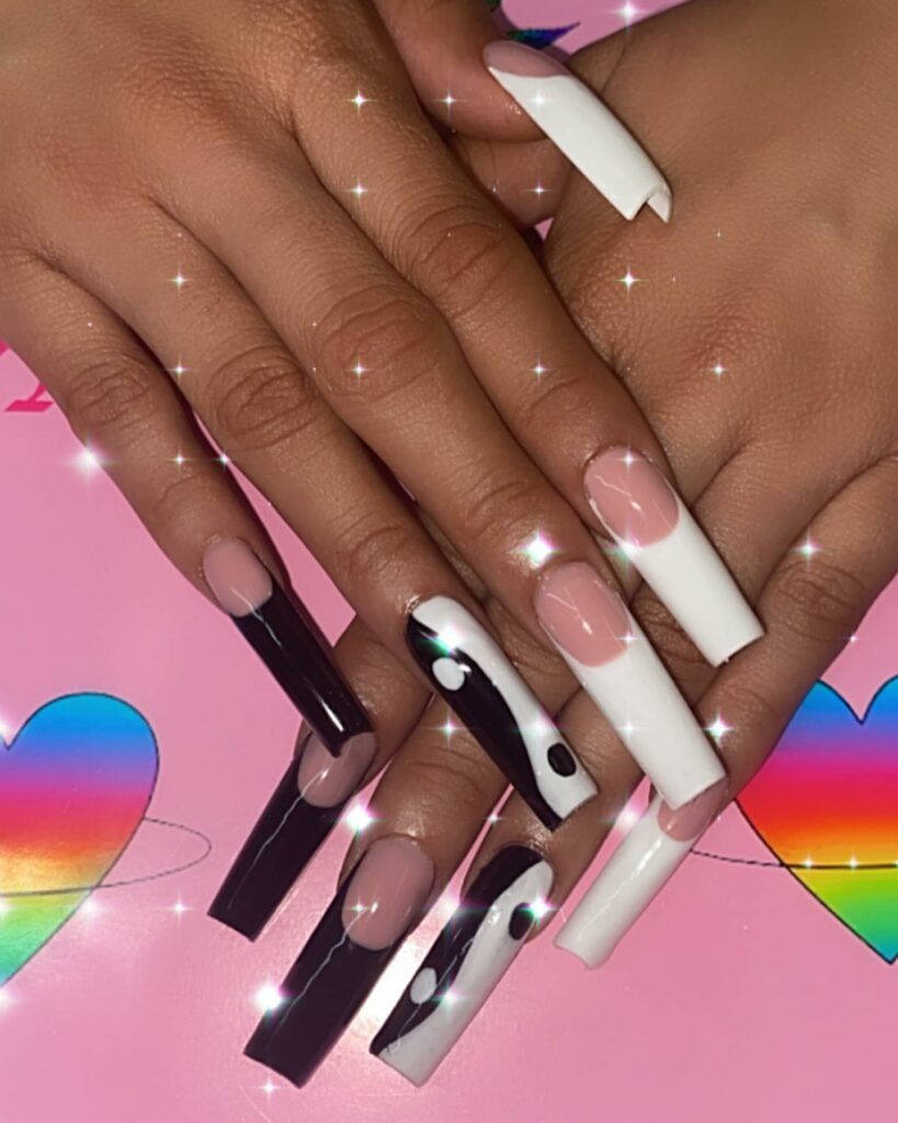 25 Latest Square Nail Designs To Try In 2024! 30 Sage Yin-Yang