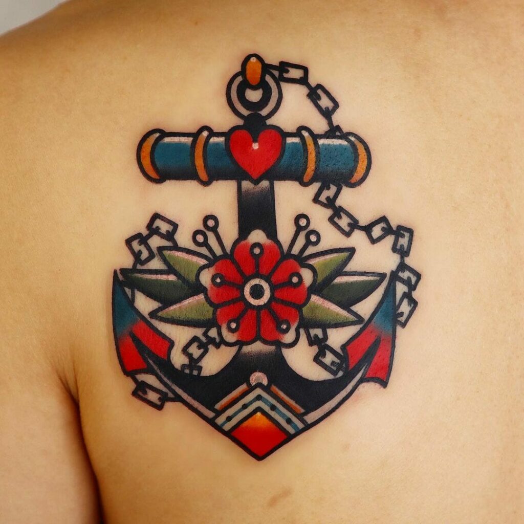 10+ Anchor Chest Tattoo Ideas That Will Blow Your Mind! 19 Sailor Jerry Anchor Tattoo Designs