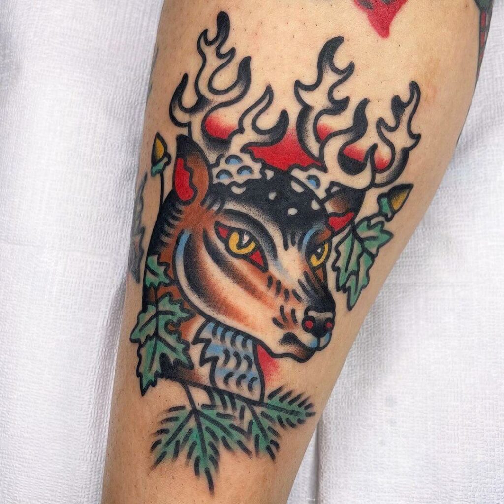 11+ Jerry Tattoo Ideas That Will Blow Your Mind! 15 Sailor Jerry Deer Tattoo