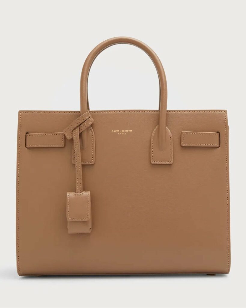 Saint Laurent Sac De Jour Baby Leather Top-Handle Bag