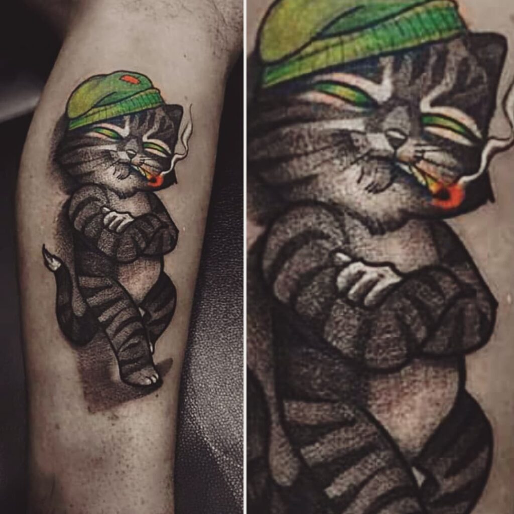 11+ Cat Finger Tattoo Ideas That Will Blow Your Mind 20 Savage Cat Tattoo