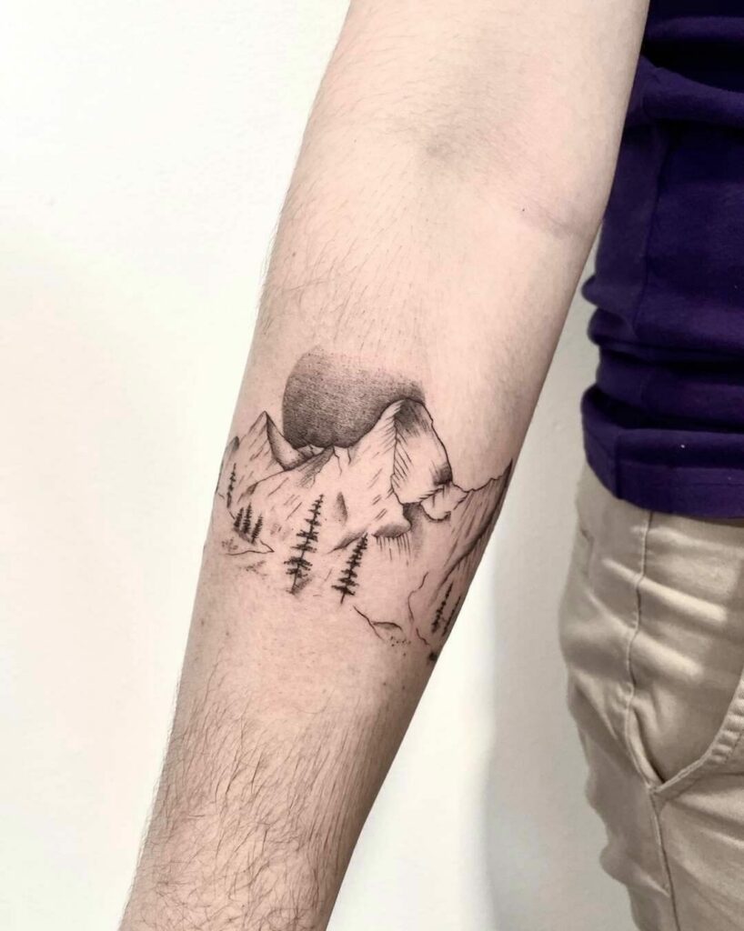 15+ Bracelet Tattoo For Men That Will Blow Your Mind! 18 Scenery Bracelet Tattoo