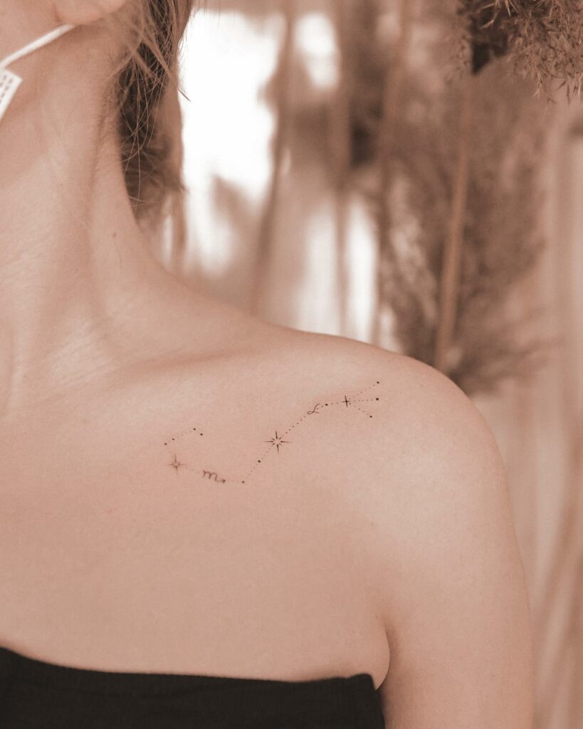 15+ Girly Scorpio Sign Tattoo Ideas That Will Blow Your Mind! 15 Scorpio Constellation Tattoo