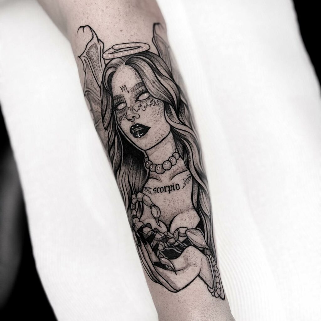 11+ Girly Scorpion Tattoo Ideas That Will Blow Your Mind! 17 Scorpio Persona Tattoo