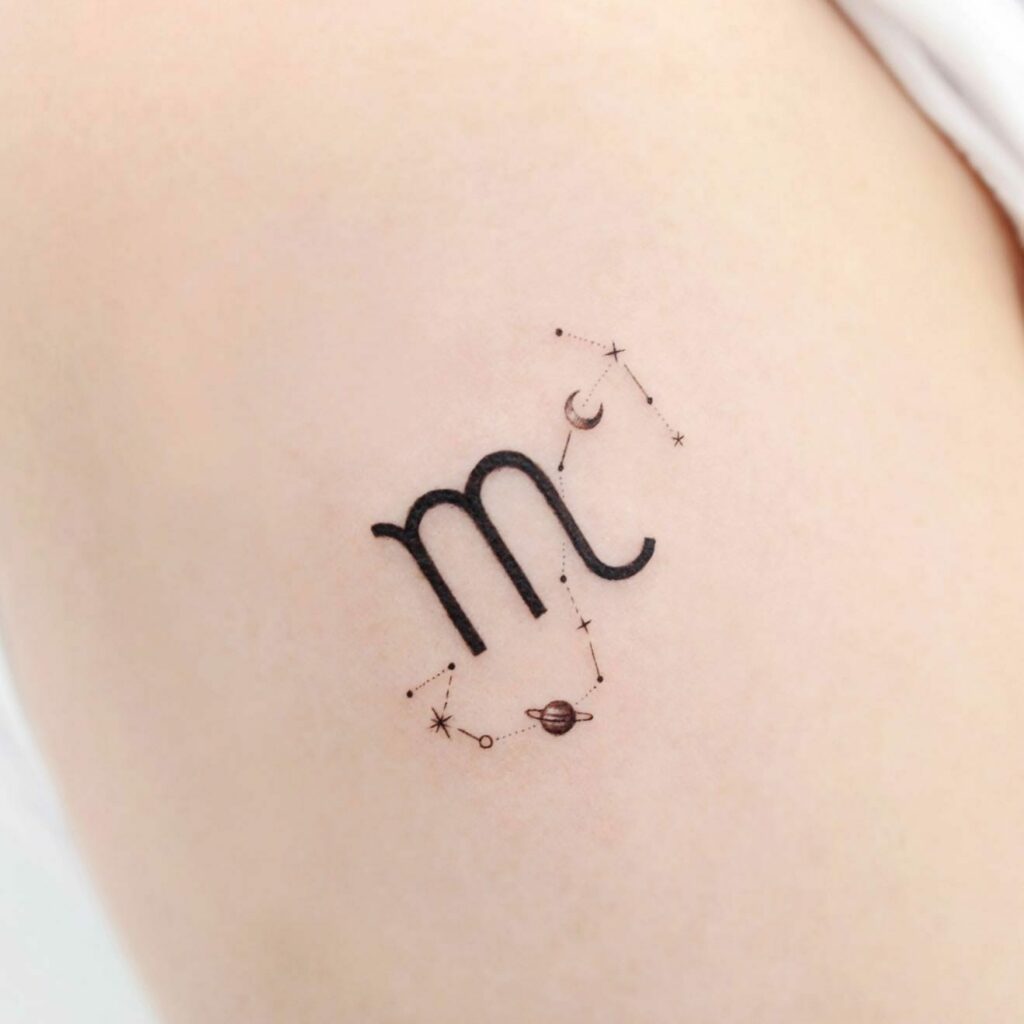 15+ Girly Scorpio Sign Tattoo Ideas That Will Blow Your Mind! 12 Scorpio Symbol Tattoo