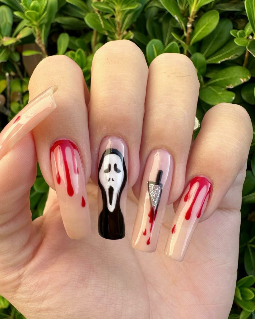Embrace the Night with 33 Vampire Nail Designs for 2024 31 Screamfest