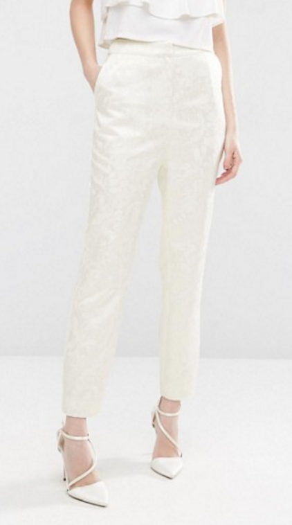 ASOS BRIDAL Jacquard Trouser £55 ASOS BRIDAL Jacquard Trouser £55